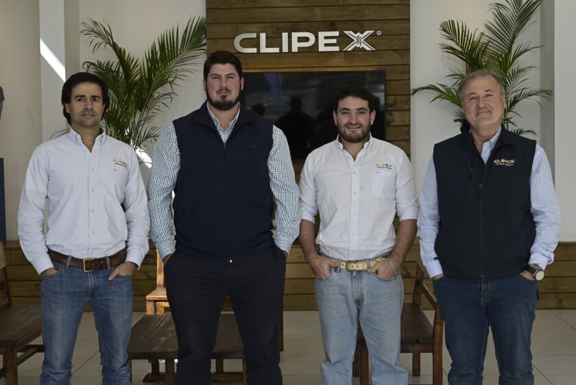 Parte del equipo de Clipex: Matías Albanell, Alberto Vaucheret, Pedro Pisani y Alejandro Carle.