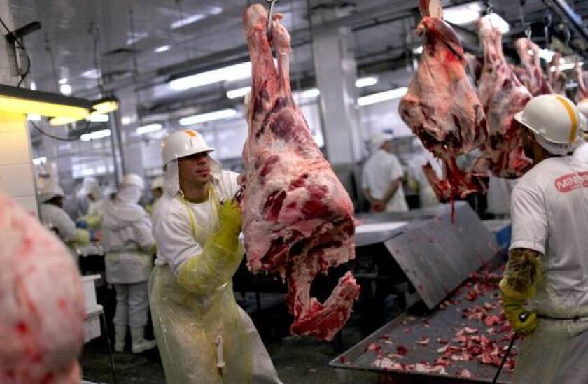 Frigorífico Minerva, foto Minerva Foods.