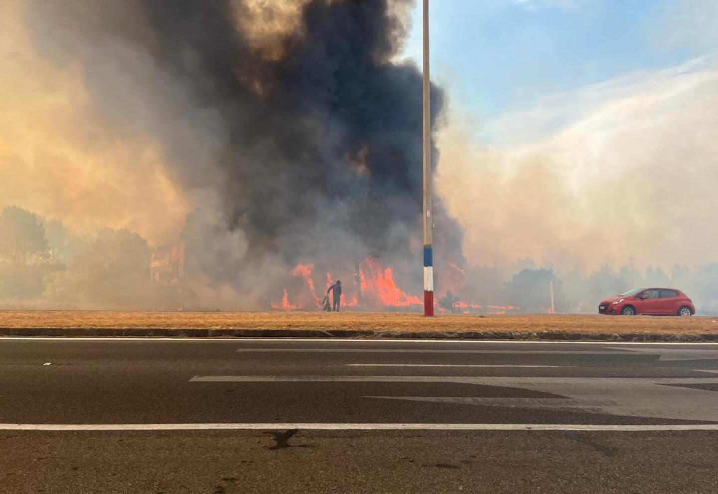 Incendio en La Floresta.
