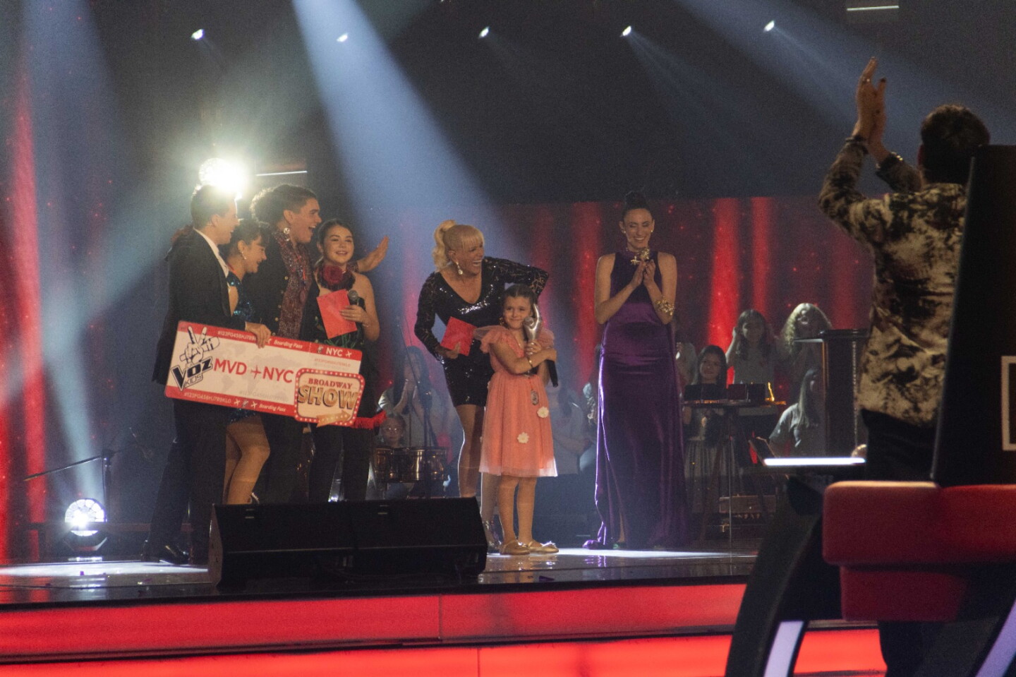 Sol Muñoz en la final de "La Voz Kids".