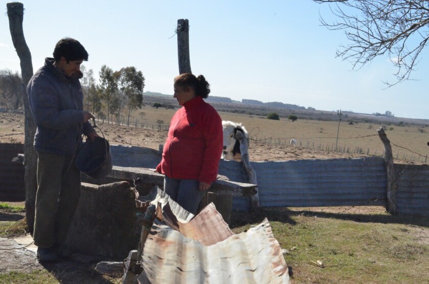Nada de agua en los aljibes de la zona de Rebollo, Durazno, Victor D. Rodriguez