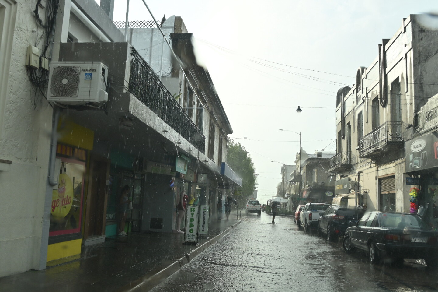 Lluvia en la ciudad de Minas