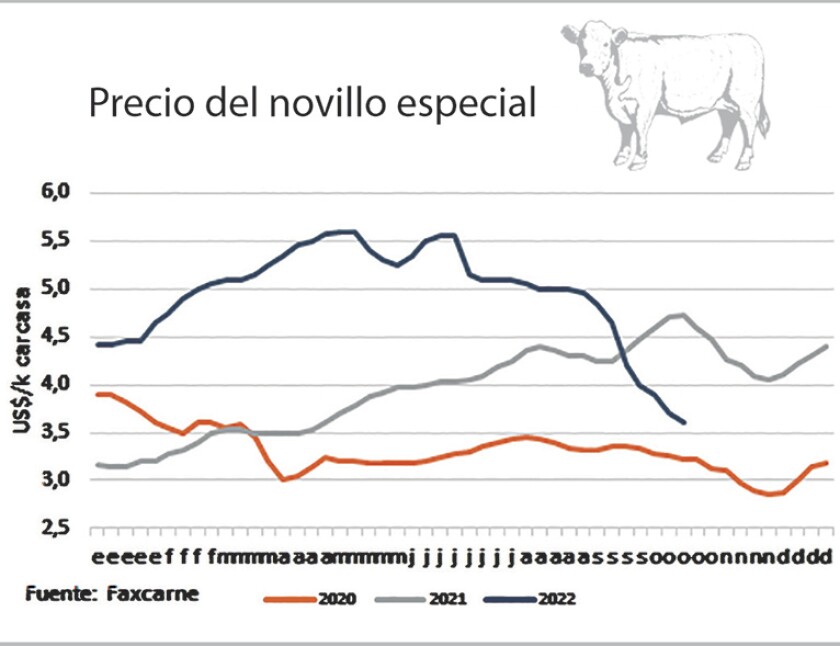 Precio del novillo especial