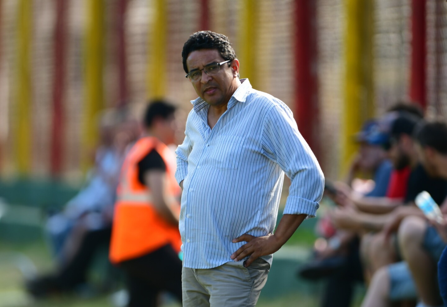 Danielo Núñez en el Parque Paladino.