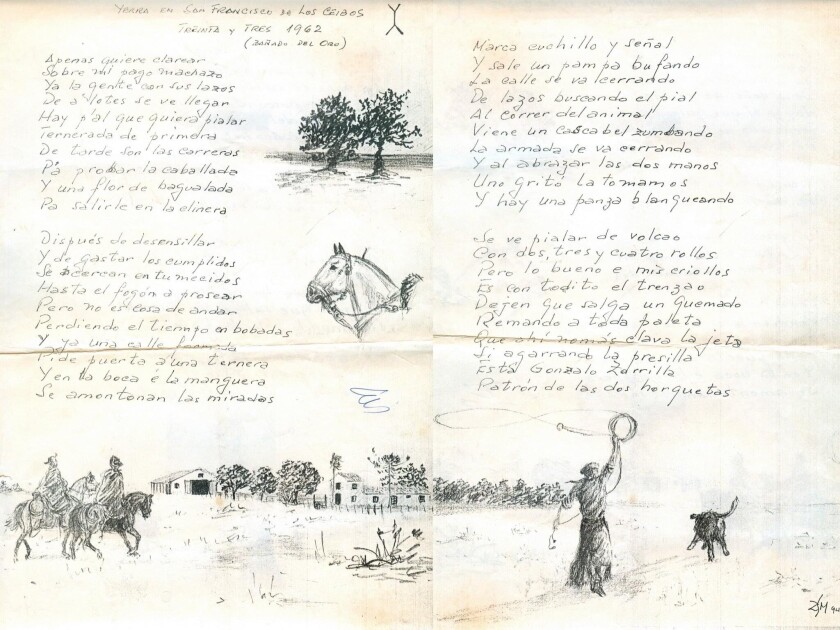 Manuscrito de La Yerra, de puño y letra de Enrique Zorrilla