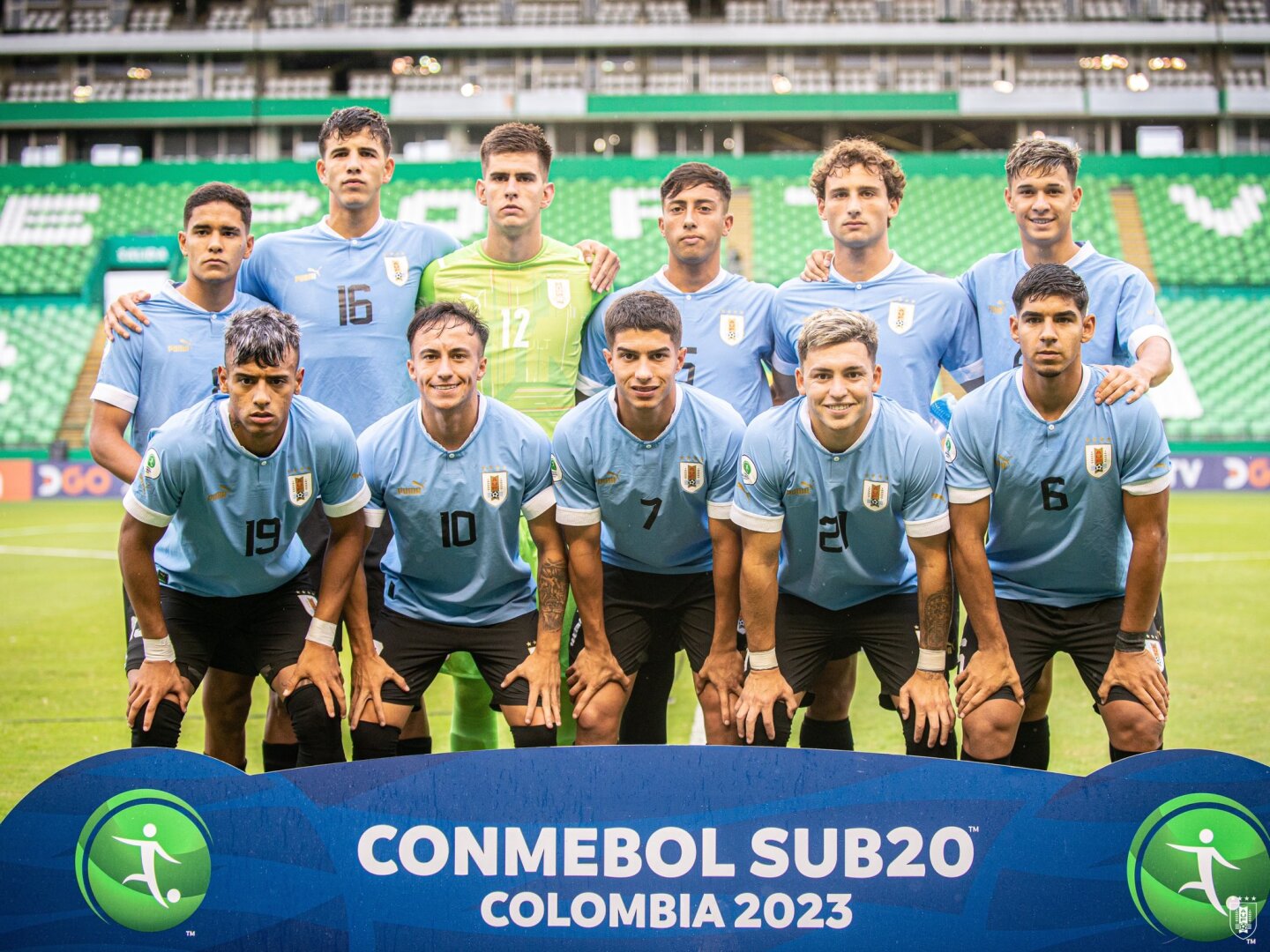 El once inicial de la selección de Uruguay ante Venezuela.
