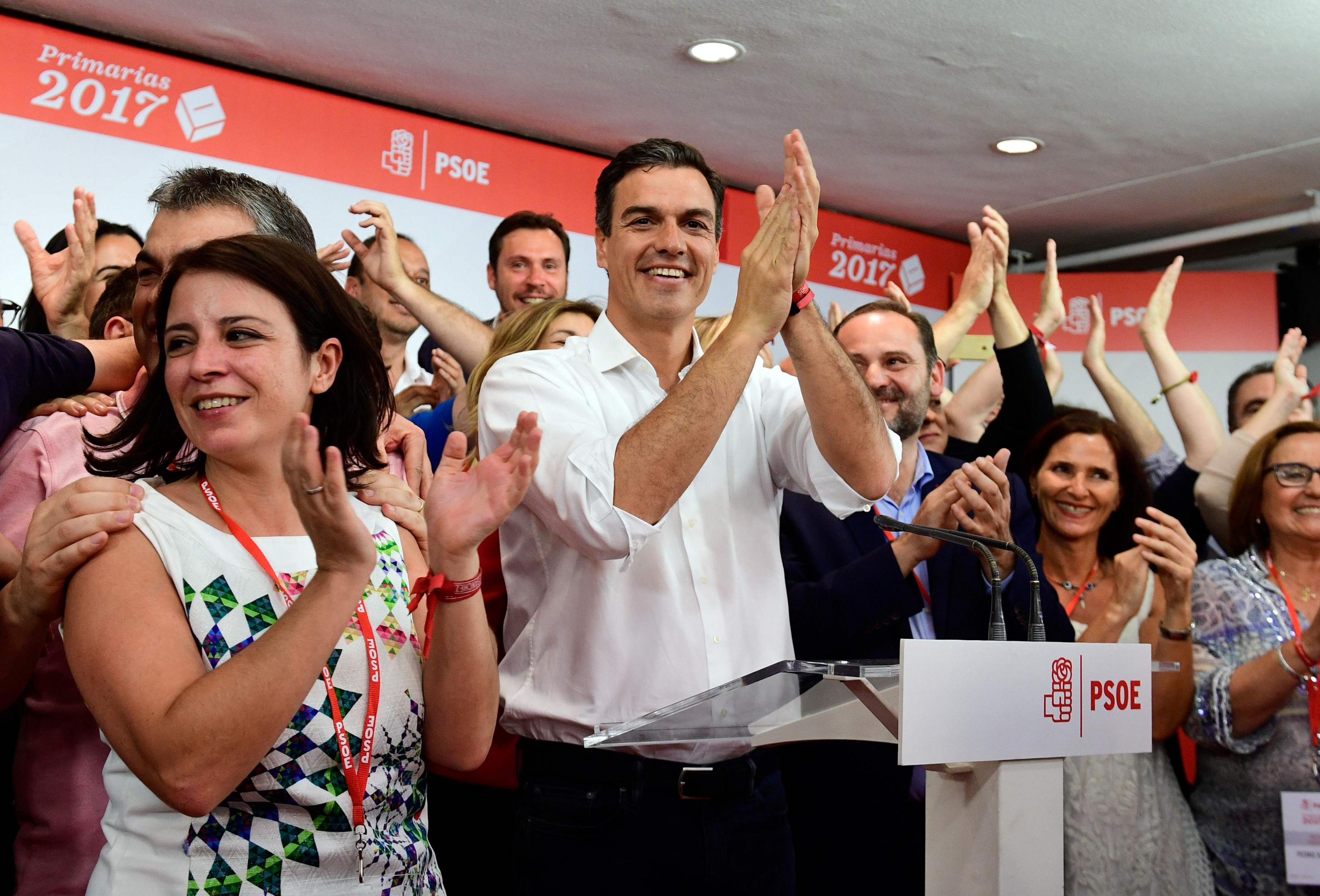 Liderazgo de Sánchez debe ser ratificado por un congreso del PSOE. Foto: AFP