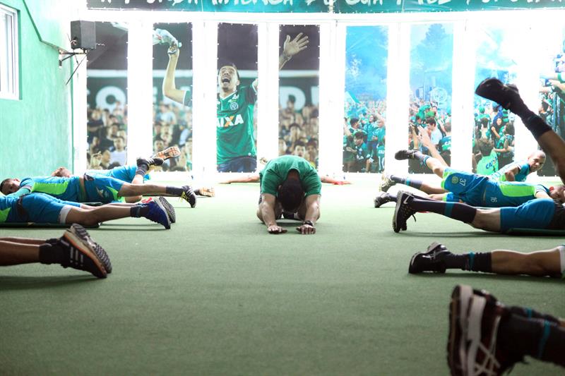El inicio de la pretemporada para Chapecoense. Foto: EFE