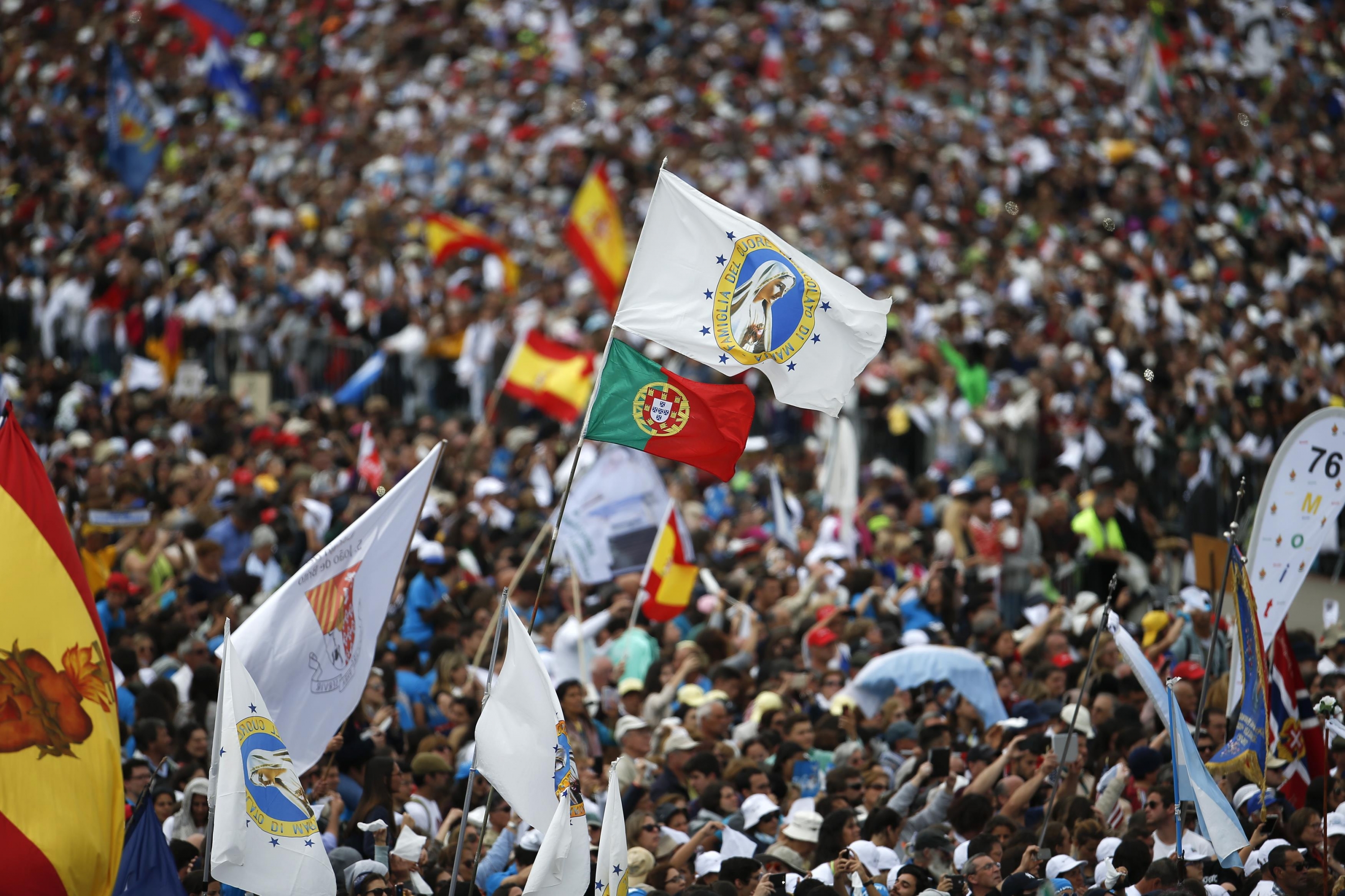 Papa Francisco en misa en Fátima. Foto: Reuters