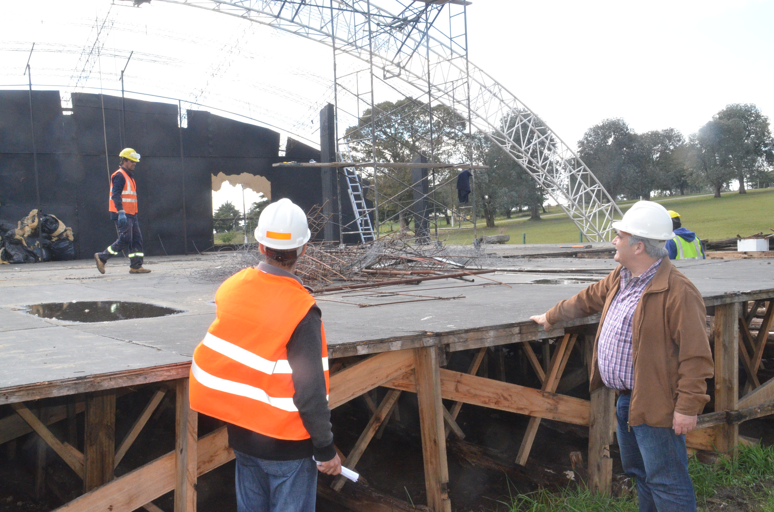 Escenario del Parque de la Hispanidad. Foto: V. Rodríguez