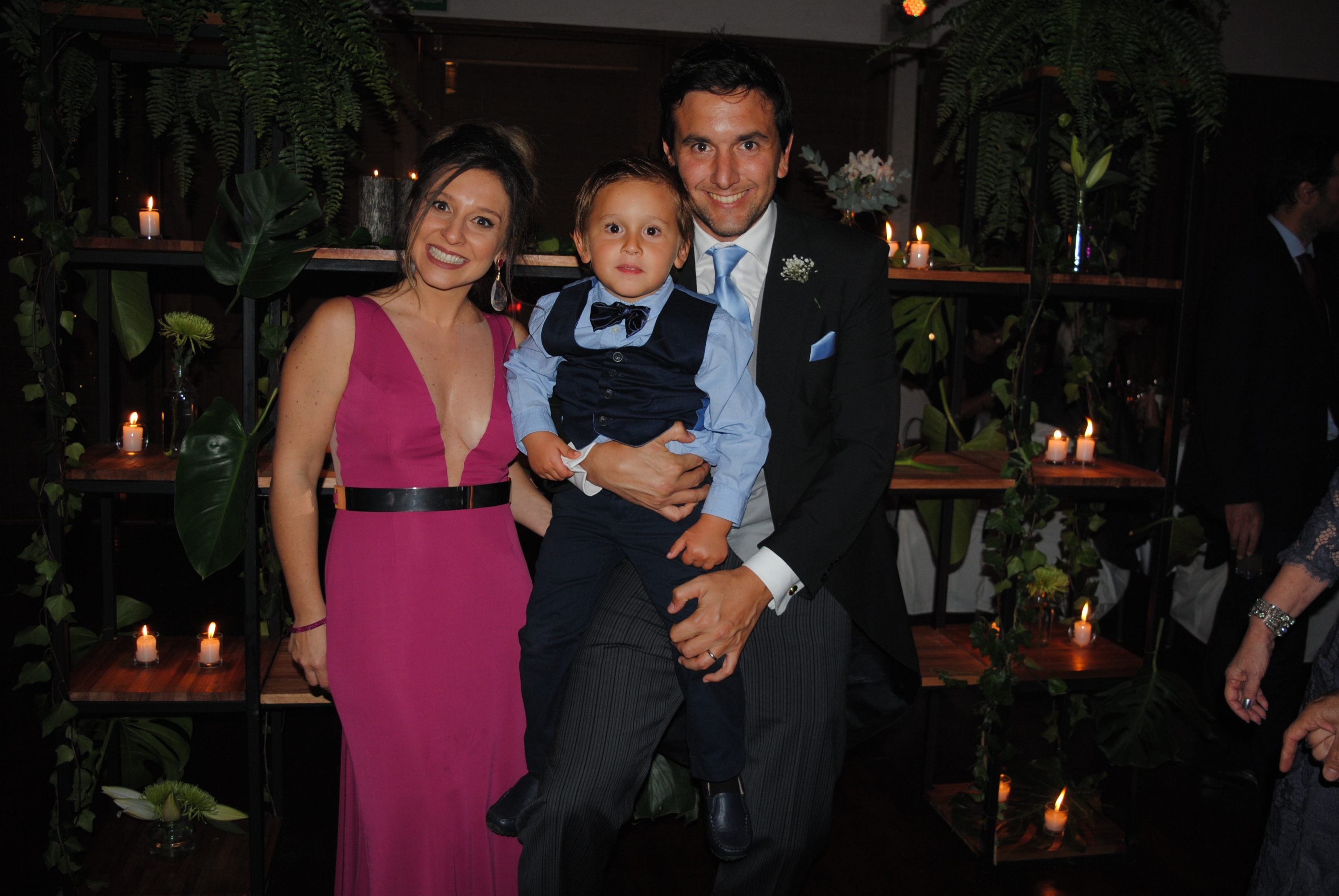 Valeria Pomies, Mateo y Matías Saiz.