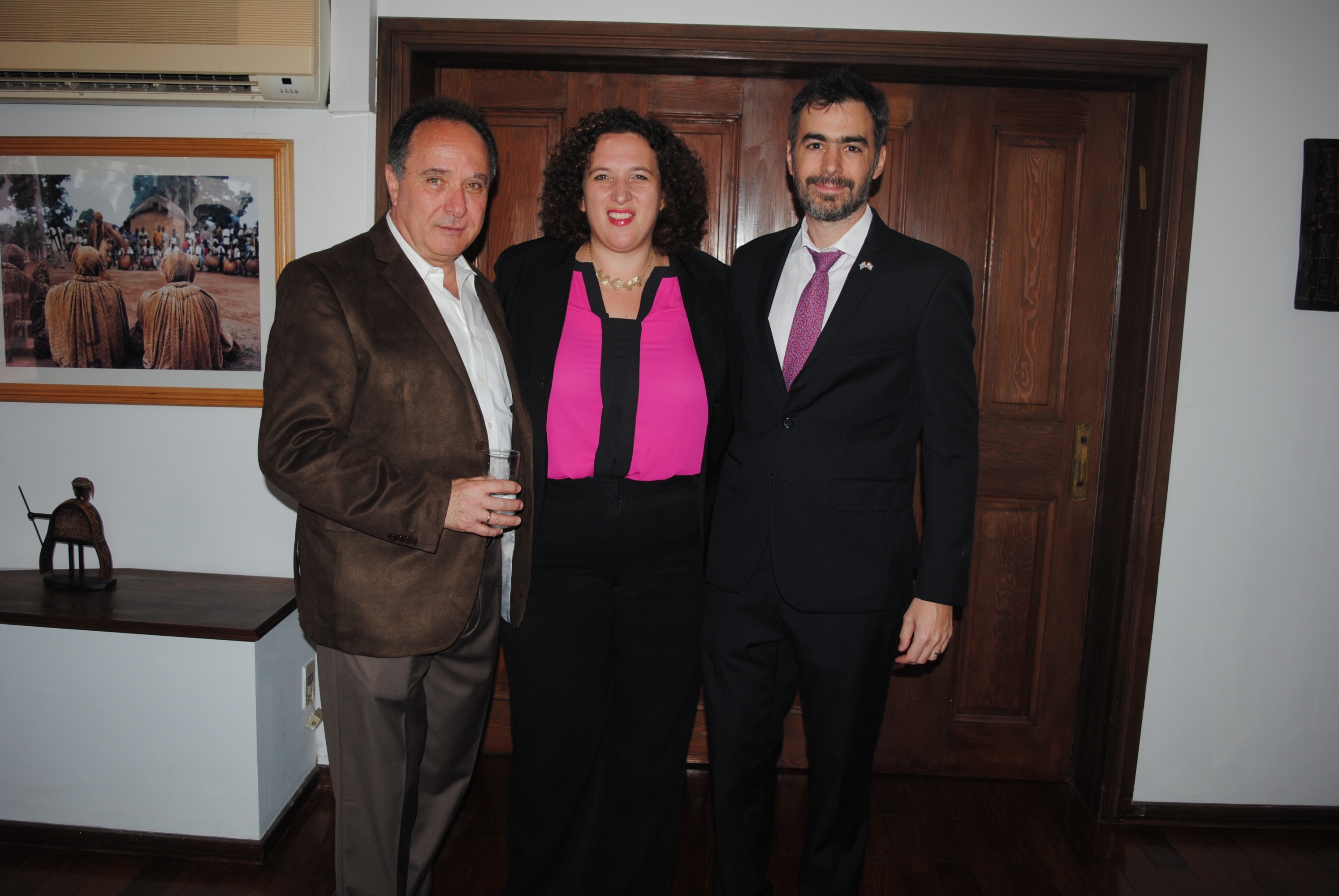 Harry Yuklea, Embajadora de Israel Nina Ben-Ami, Ariel Bercovich.