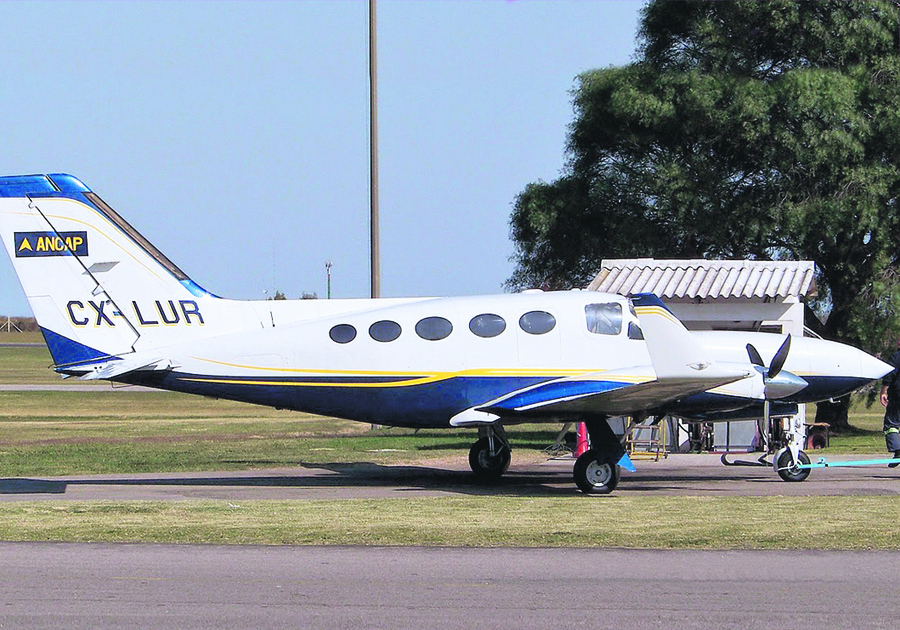 Cessna 414. Foto: aeronavesenadami.blogspot.com.uy / Martín Blanco