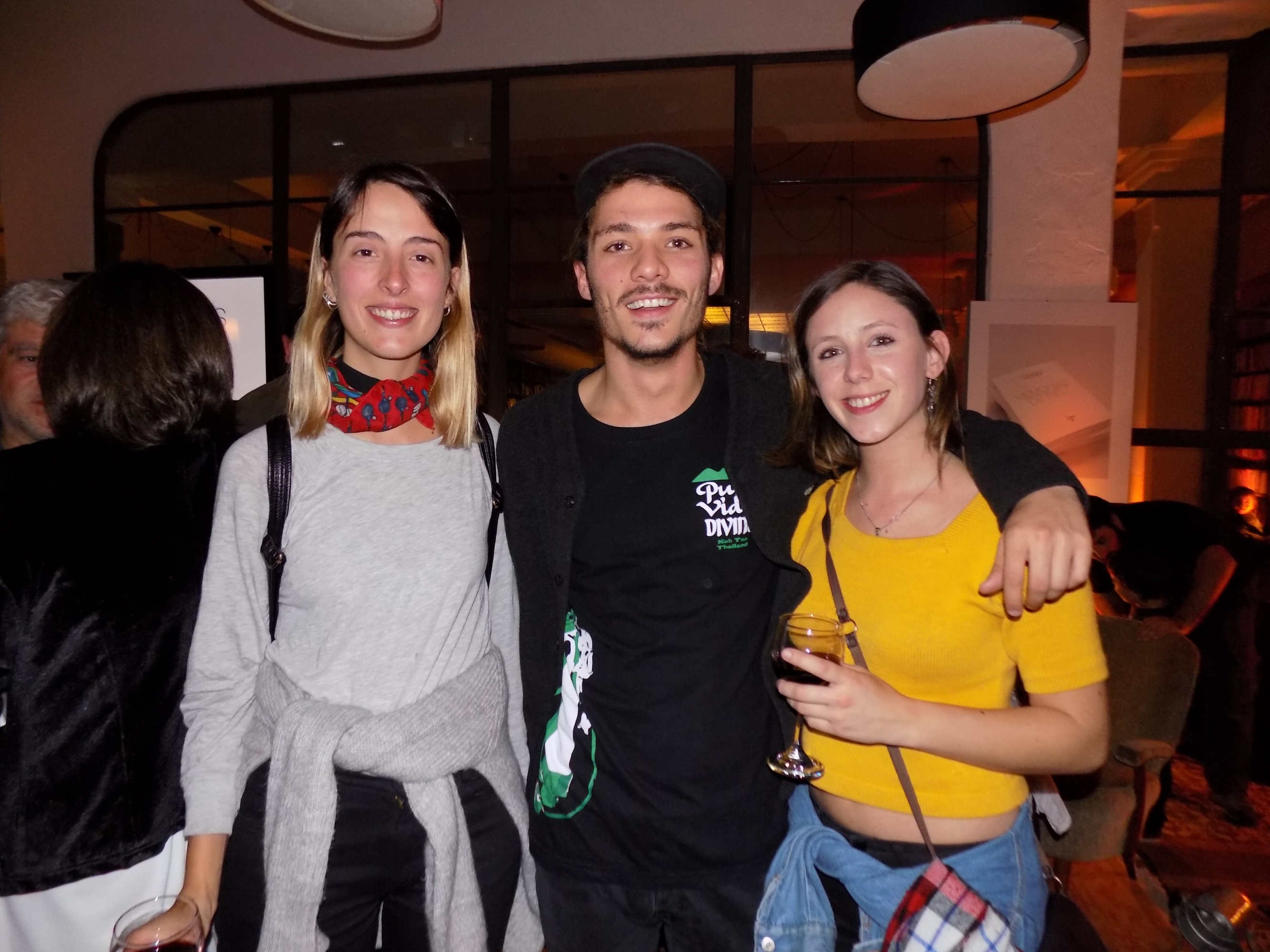 Melissa Correa, Rodrigo Gómez, Josefina Tramontín.