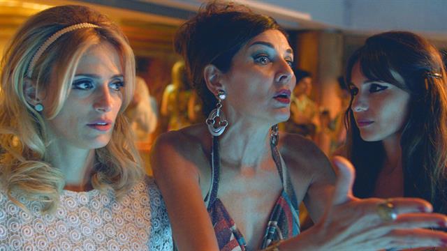 Pampita con Mónica Antonópulos y Andrea Frigerio