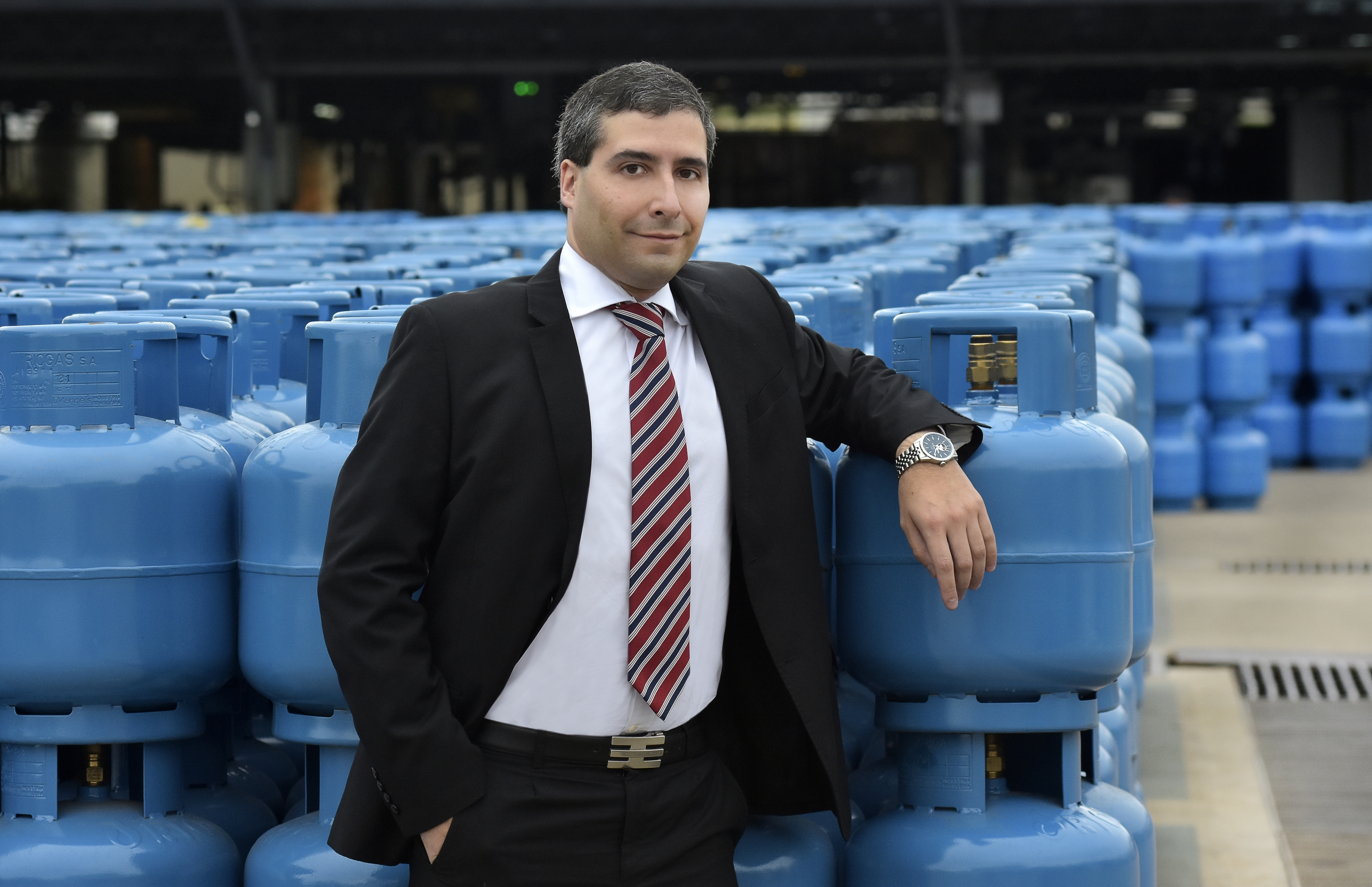 El Gerente General de Riogas, Cr. Diego Guerrero.