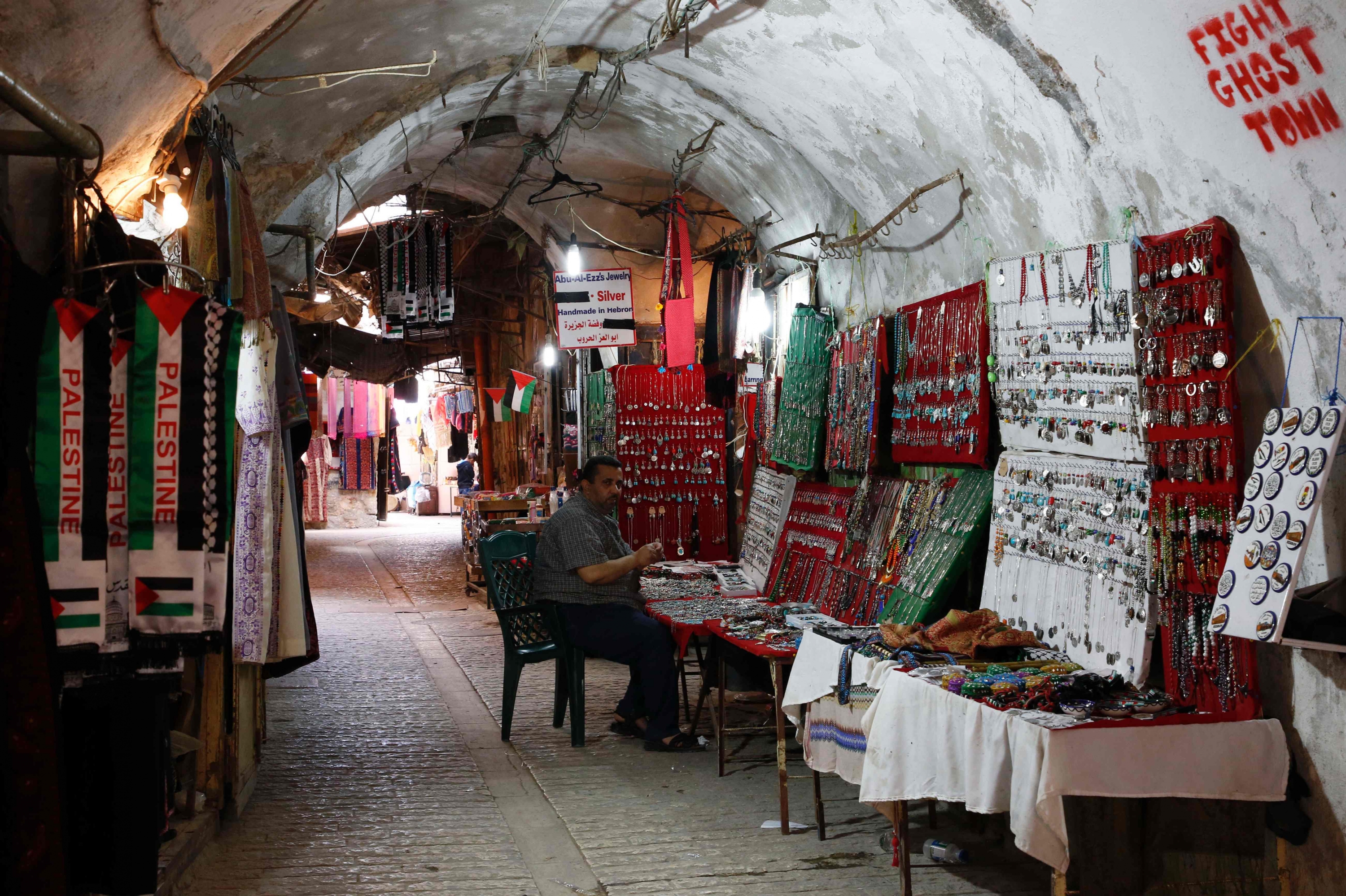 Hebrón, ciudad vieja de Al-Jalil en Palestina. Foto: AFP