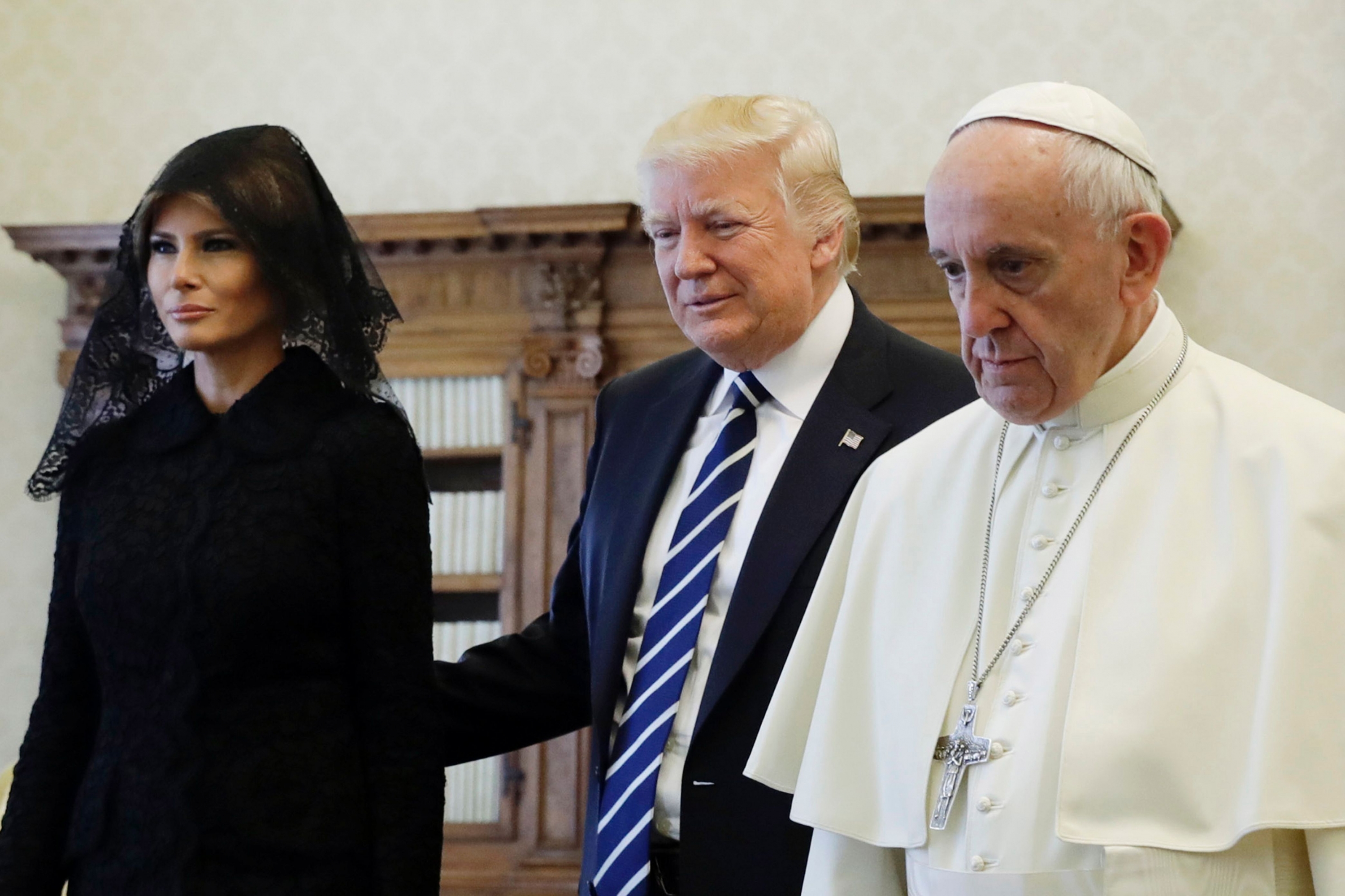 El papa Francisco se reunió con Donald Trump. Foto: AFP