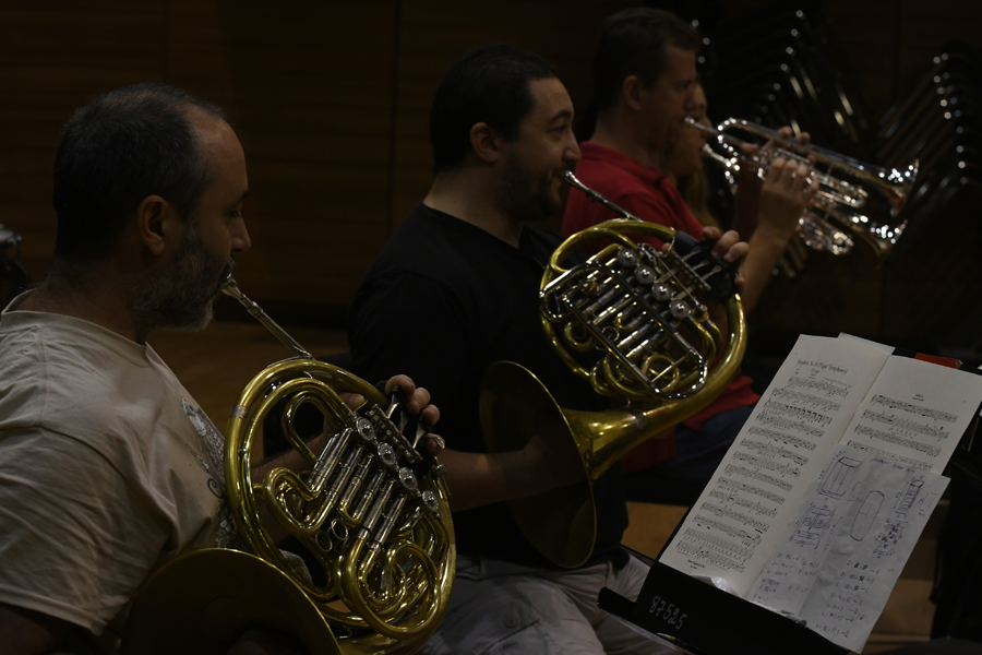 Seis de cada 10 músicos de la Ossodre también integran la Filarmónica de Montevideo. Foto: A. Colmegna
