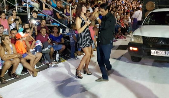 Diego Porcile y su pareja deslumbraron en Melo