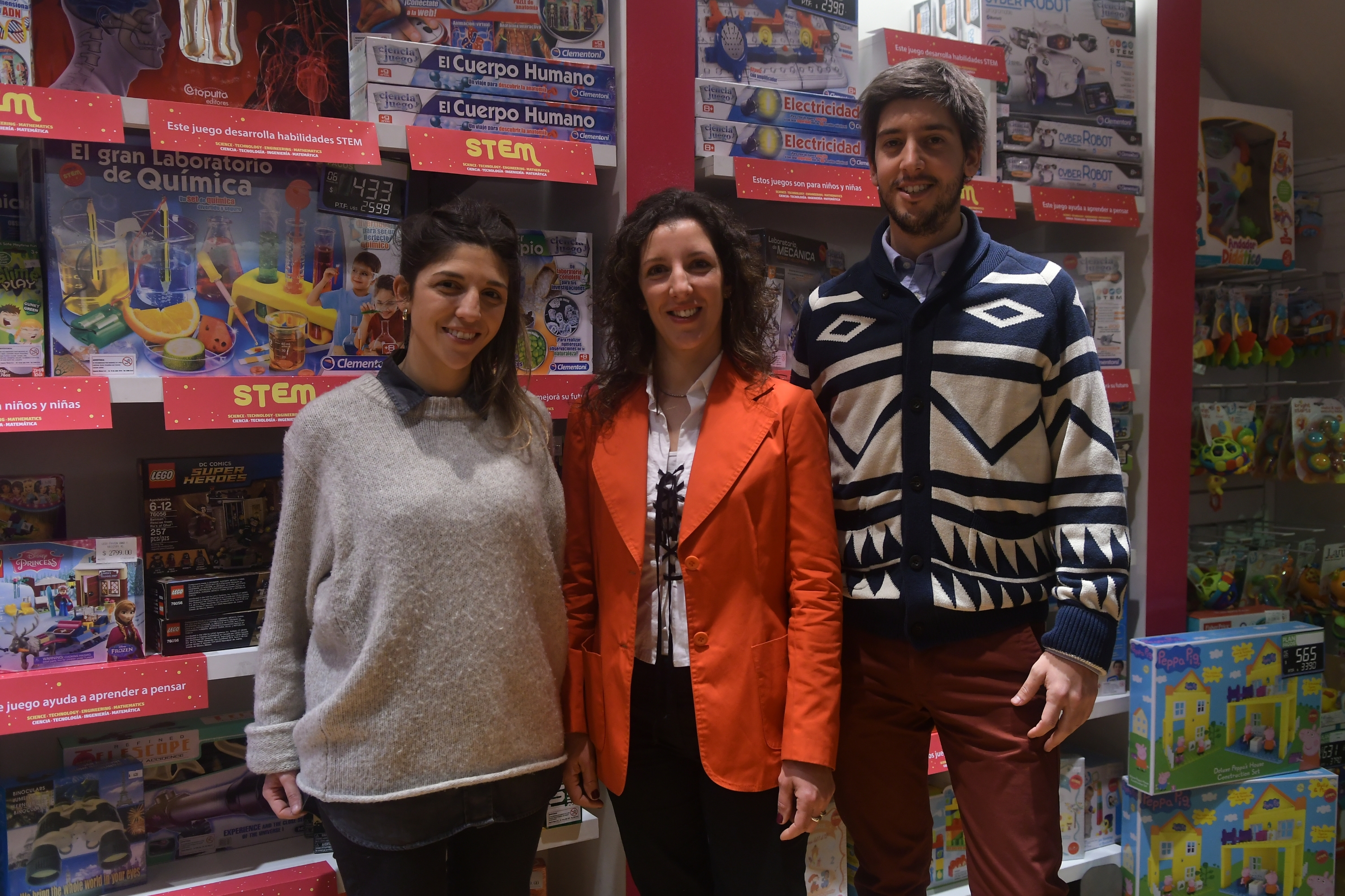 Andrea Mesorio, Natalia Rehermann, José Frade.