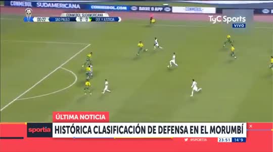 Resumen y goles San Pablo 1-1 Defensa y Justicia