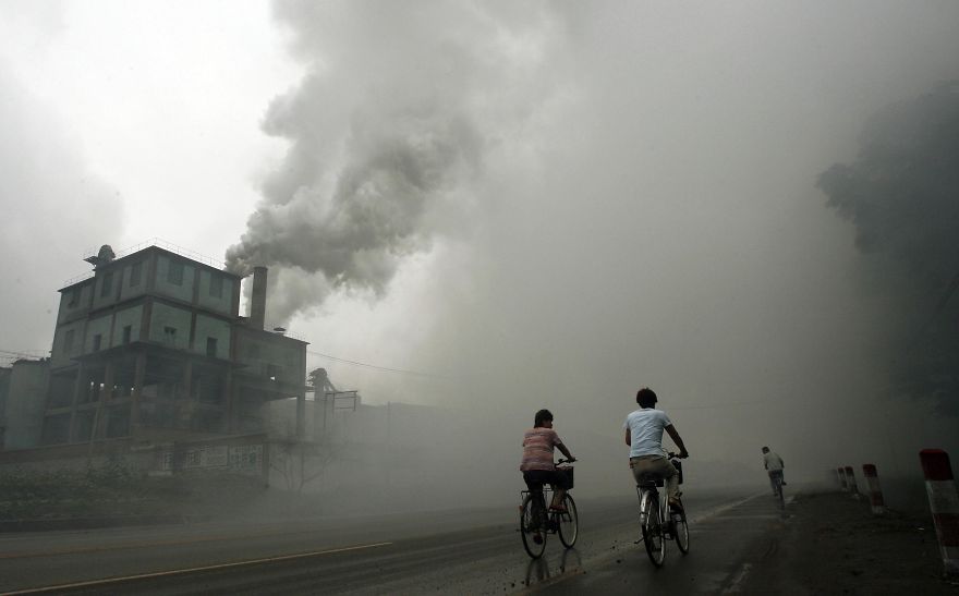 Contaminación. Foto: AFP