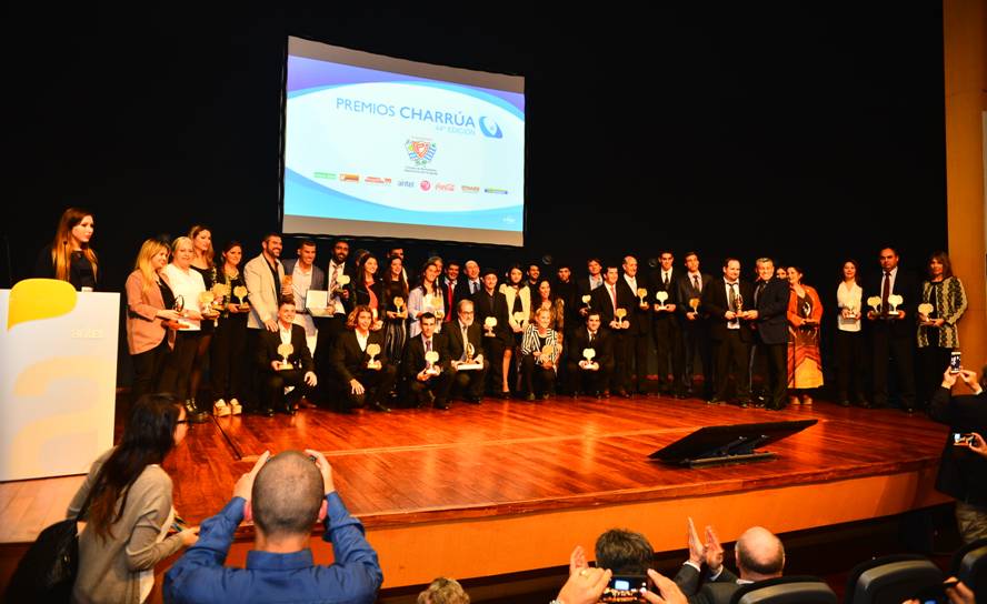 Los ganadores de los Premios Charrúa. Foto: Gerardo Pérez.
