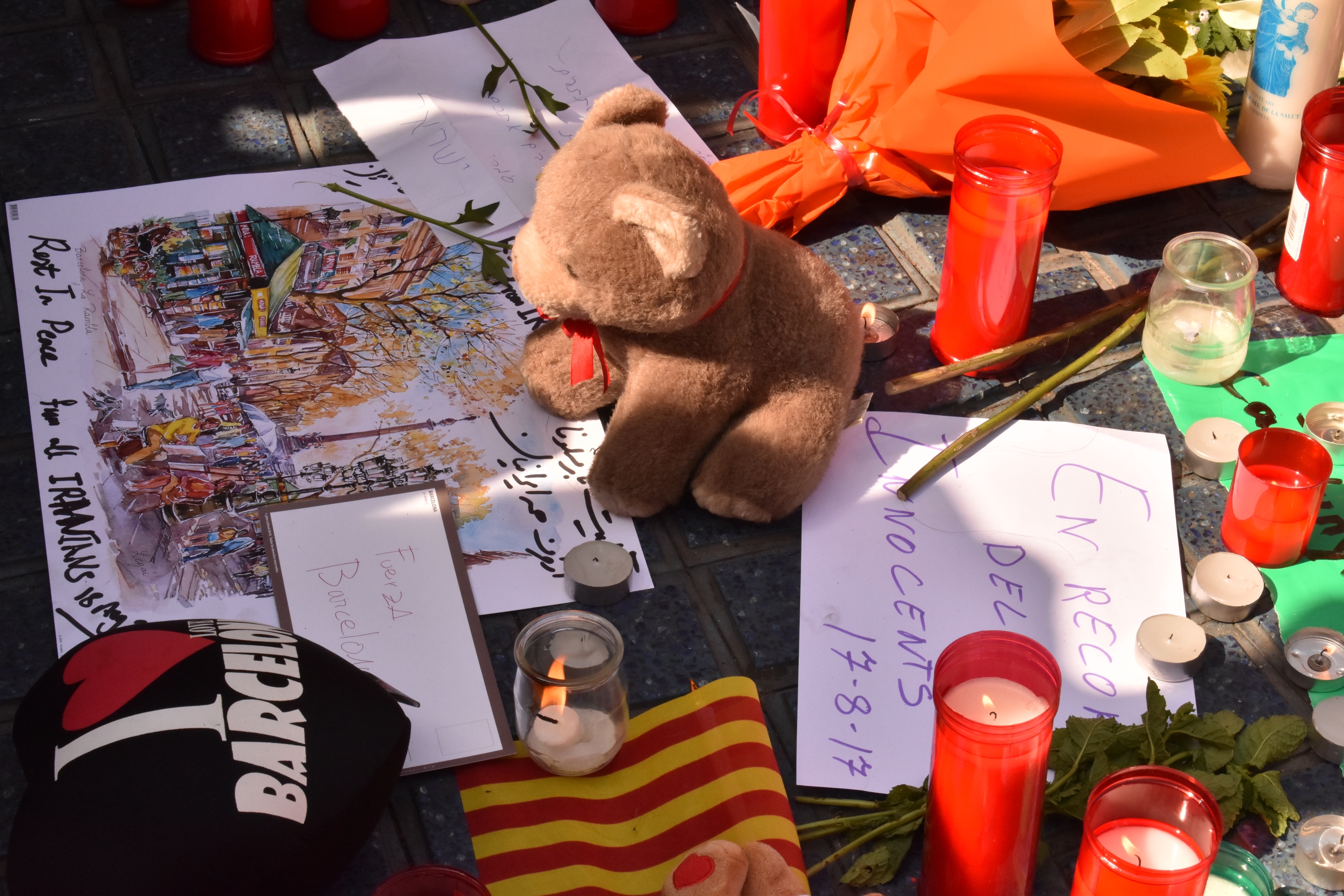 Las Ramblas tras el atentado. Foto: Mariana Malek