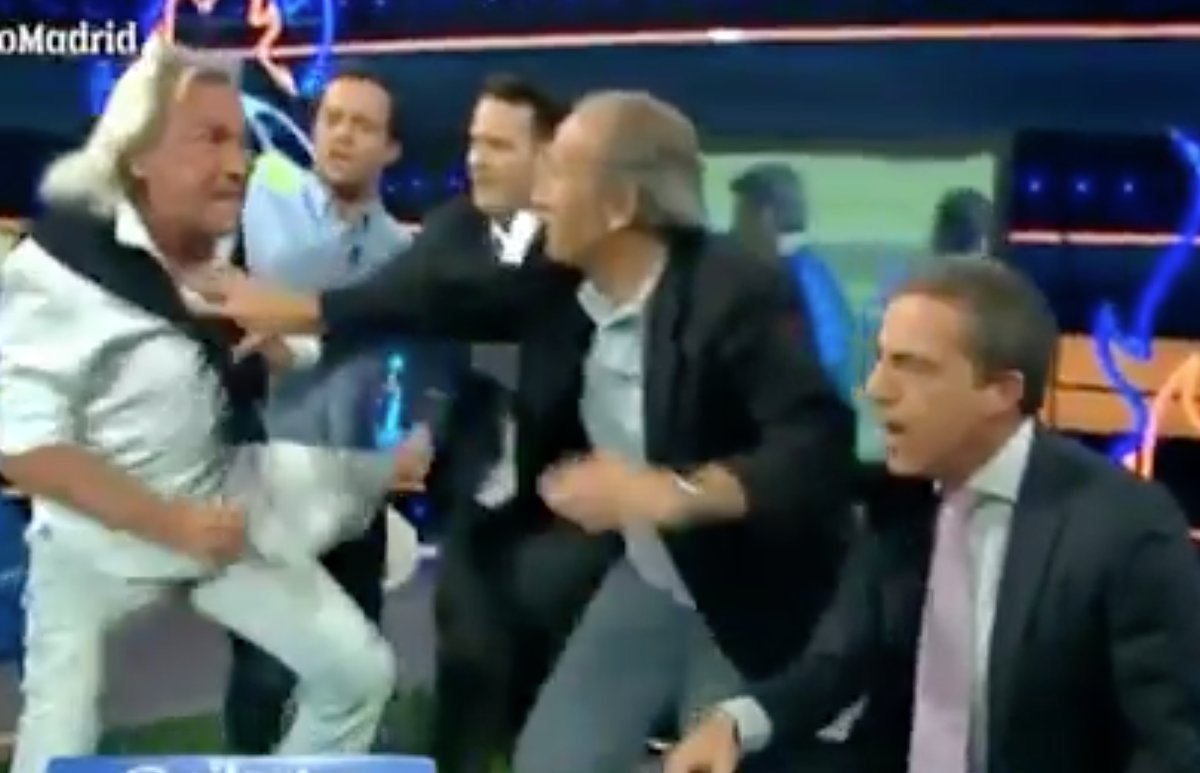 Hugo Orlando Gatti casi se pelea en vivo en un programa de televisión. Foto: Captura de video