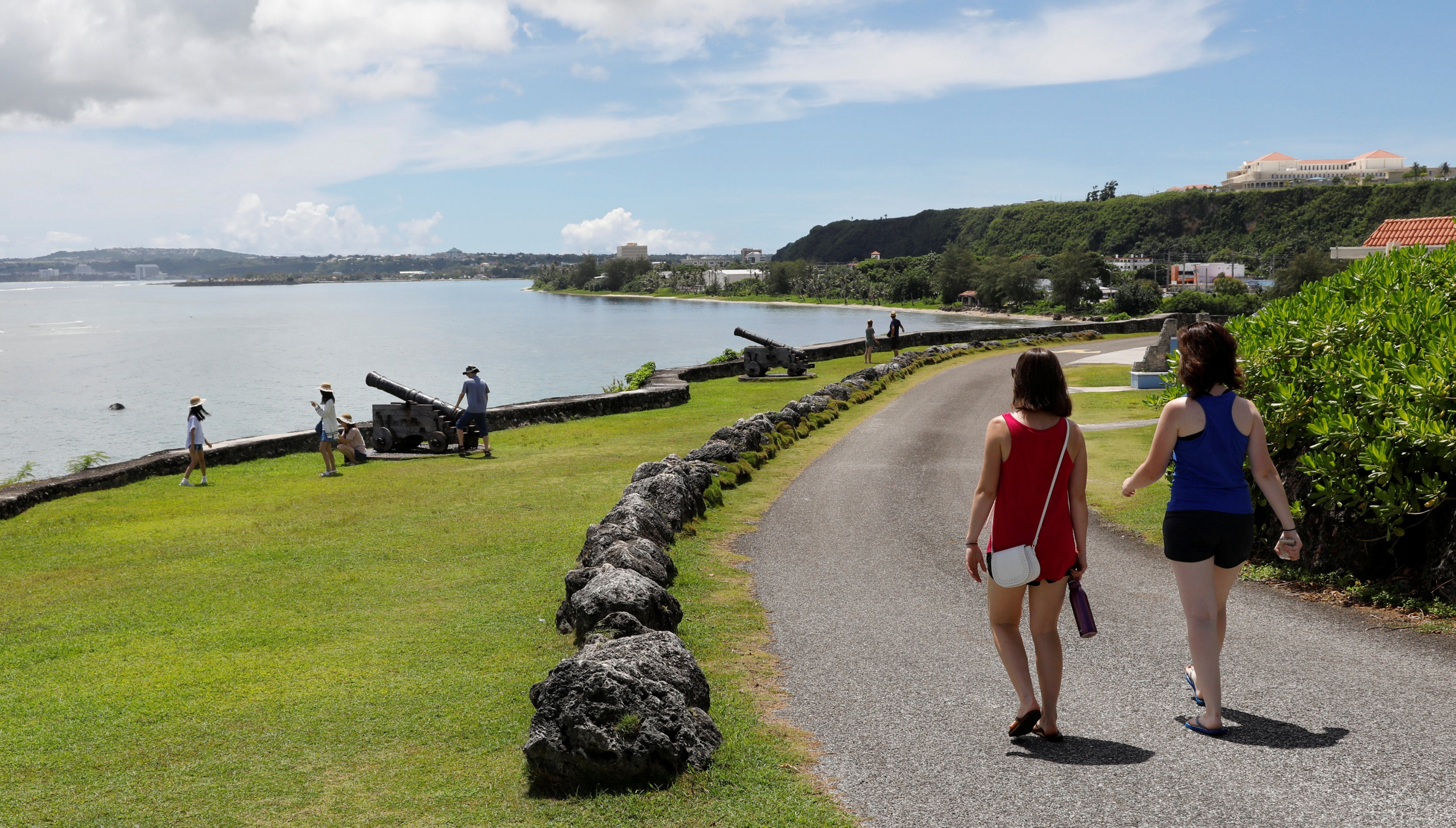 La isla Guam, amenazada por Norcorea. Foto: Reuters