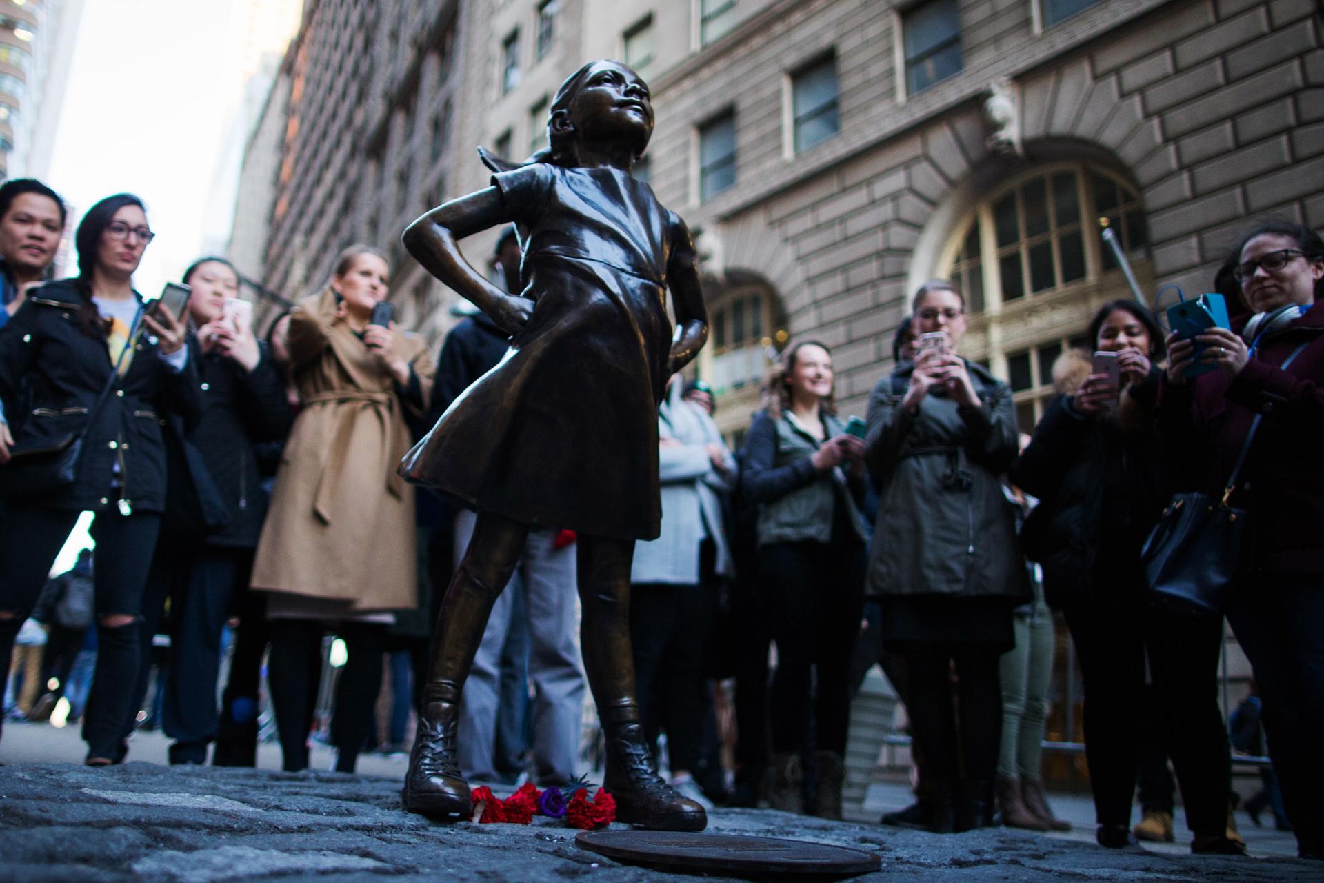 La imagen apareció sin aviso el 7 de marzo, vísperas del Día de la Mujer. Foto: AFP