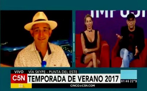El Mago sin dientes hizo un móvil desde Punta del Este para C5N