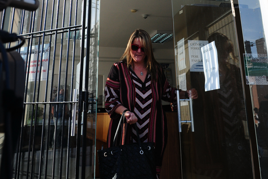 Paula Sanabria, hermana del cambista, declaró ayer ante la Justicia. Foto: Puntapress