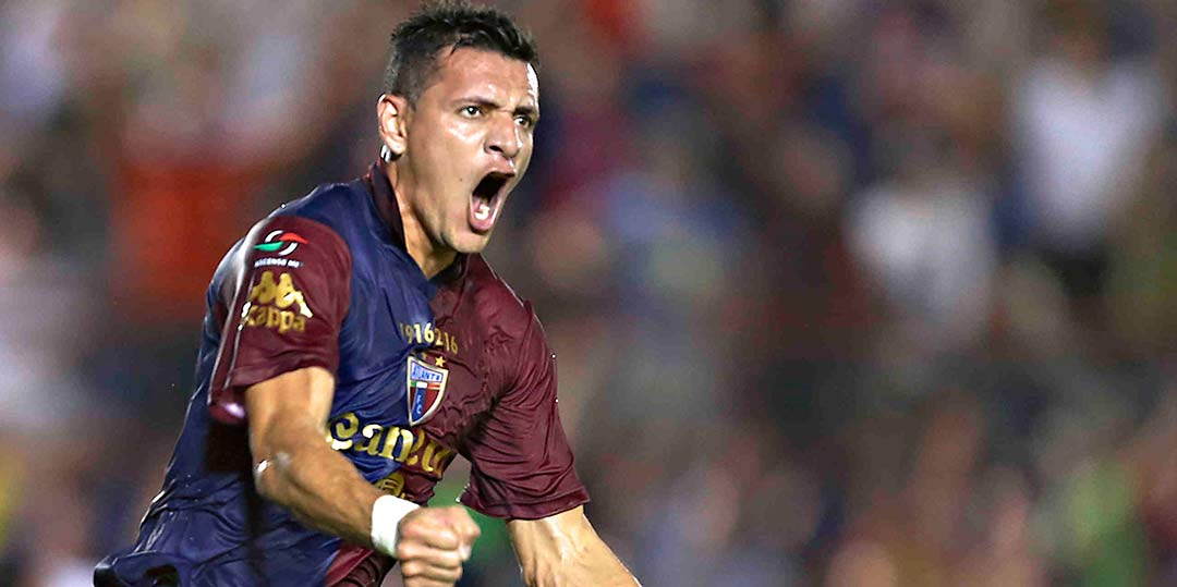 Carlos Garcés festejando uno de los dos goles en la final. Foto: atlantefc.mx