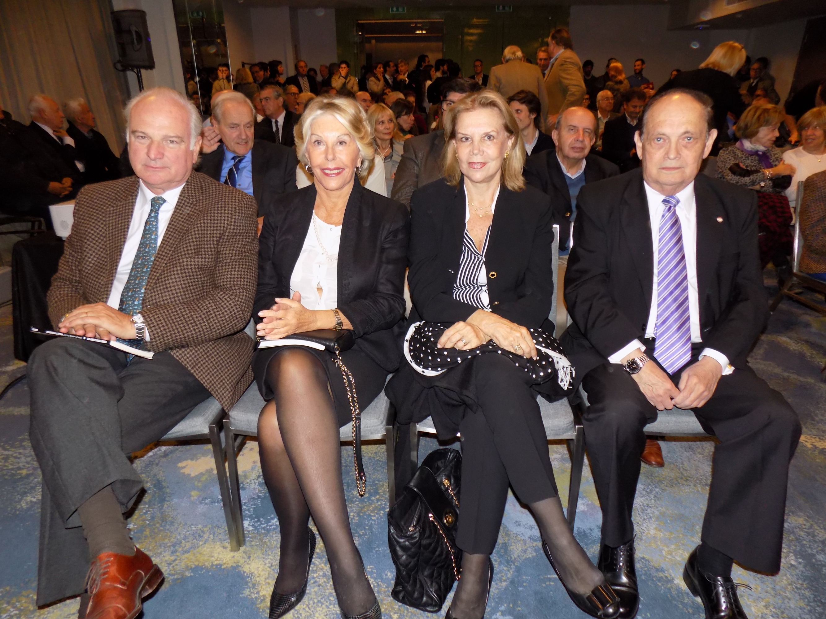 Felipe de Haedo, Alicia Martínez, Julia Pou, Embajador de Paraguay Luis Enrique Chase.