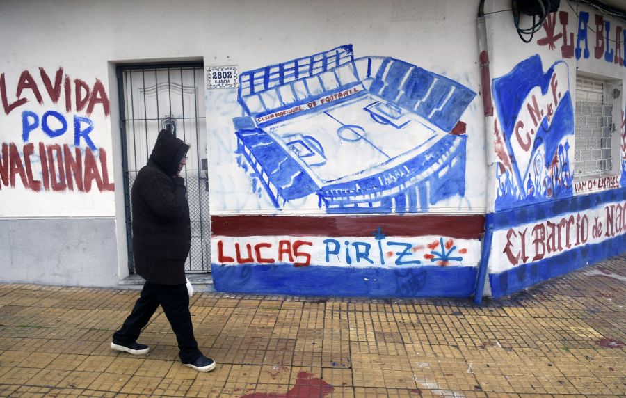 En la zona del Parque Central, fachadas de varias casas aparecen pintadas. Foto: Fernando Ponzetto