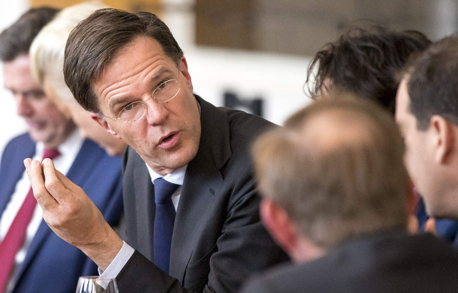 El primer ministro holandés salió como el gran ganador de las elecciones. Foto: AFP