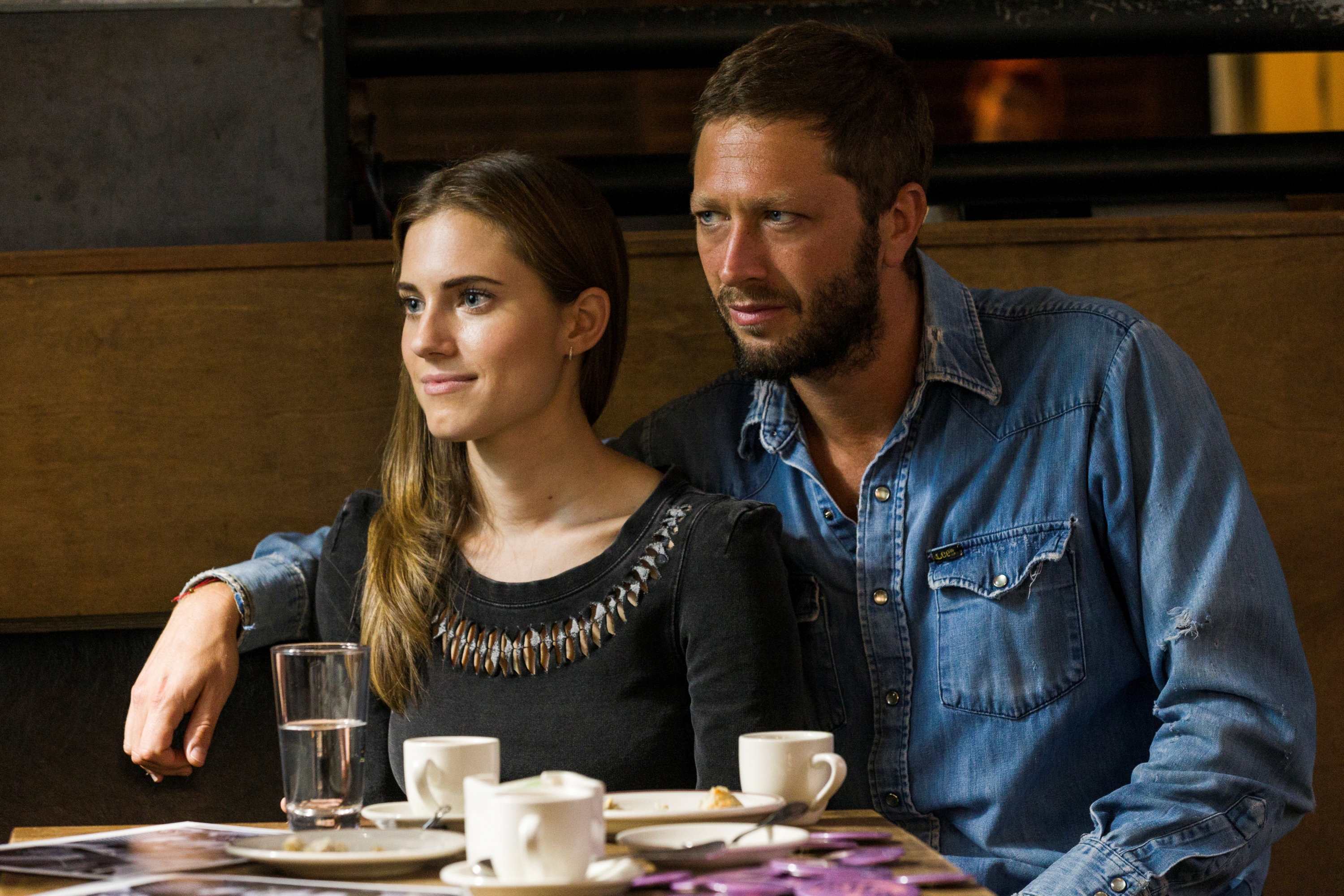 Con Desie (Ebon Moss-Bachrach), el músico con el que se casó.