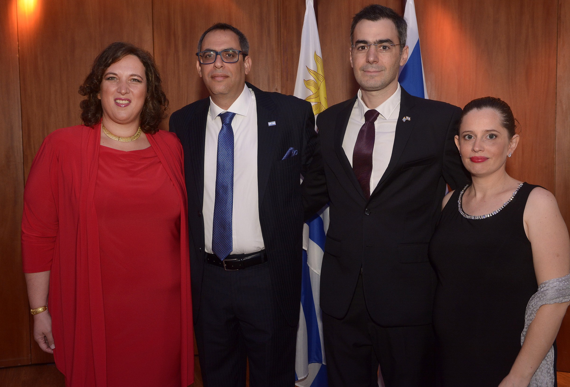 Embajadora de Israel Nina Ben-Ami, Lior Ben-Ami, Ariel Bercovich, Einat Vander.