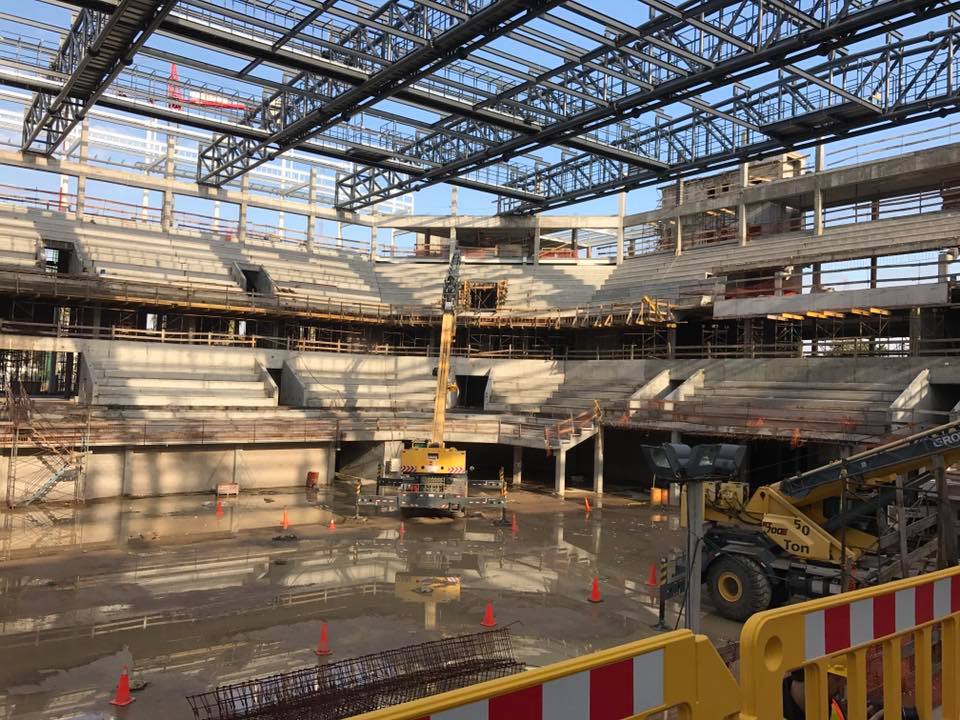 El Antel Arena será un estadio multiuso con capacidad para 10.000 espectadores. Foto: FUBB