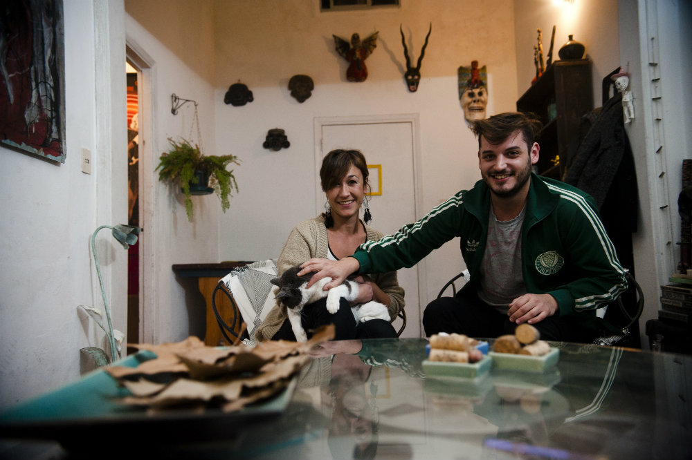 Soledad y Gonzalo conviven hace dos años. Foto: Fernando Ponzetto