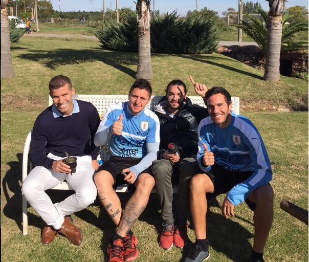 En una de las visitas al Complejo Celeste junto al Tata, el Cebolla y el Tonga