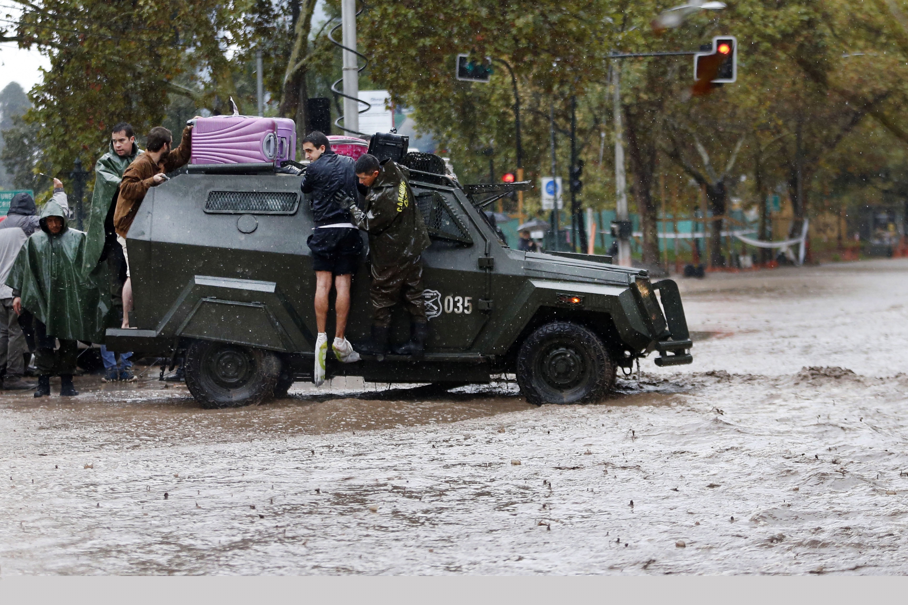 Inundaciones en Chile. Foto: AFP
