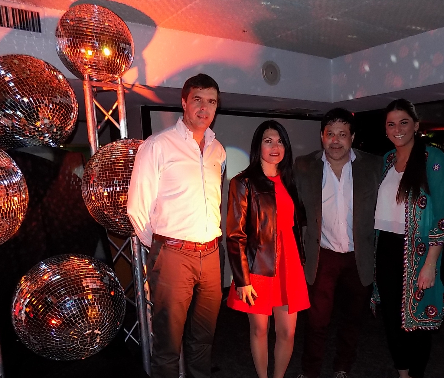 César Caggiano, Meliza Barboza, Daniel Pereyra, Sofía Parentini.