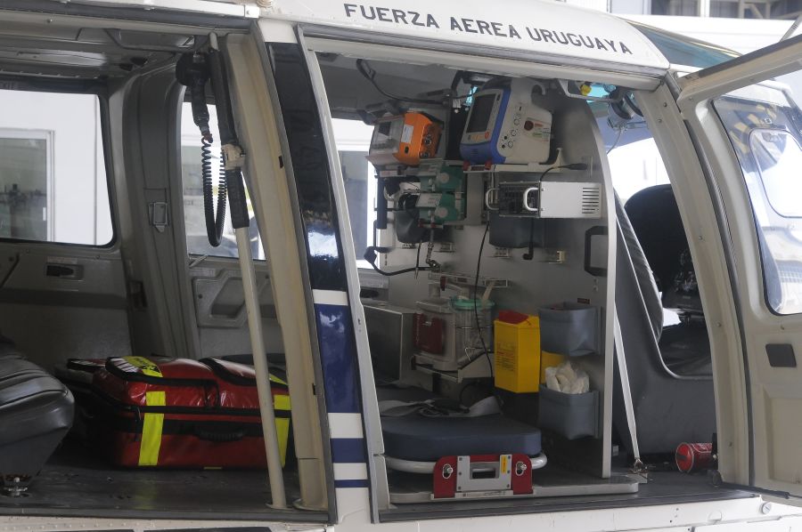 Grupo de rescatistas de la Fuerza Aérea Uruguaya. Foto: Ariel Colmegna