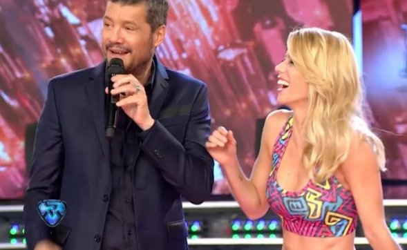 Marcelo Tinelli y Nicole Neumann (Foto: captura tv)