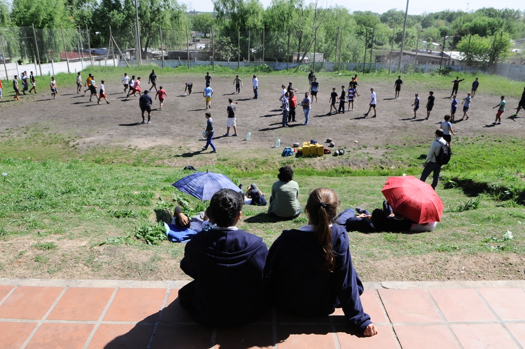 Jugadores de Fiji en el Liceo Jubilar. Foto: Darwin Borrelli