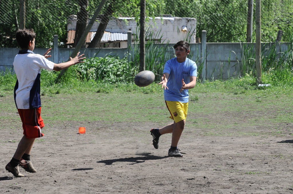 Jugadores de Fiji en el Liceo Jubilar. Foto: Darwin Borrelli