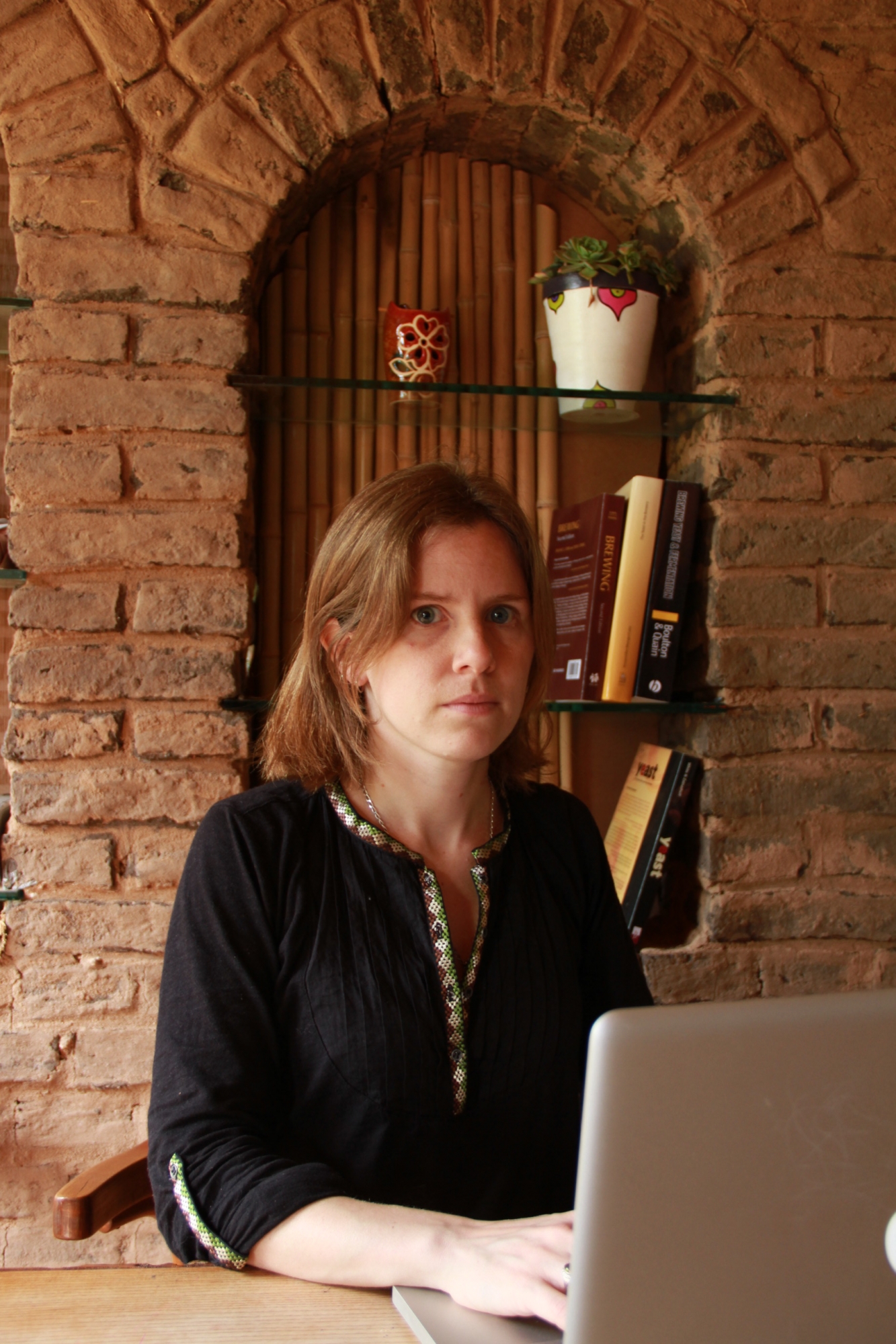 Agustina Olivera. Junto a su esposo creó Cervecería Oceánica. (Foto: Gentileza Agustina Olivera)